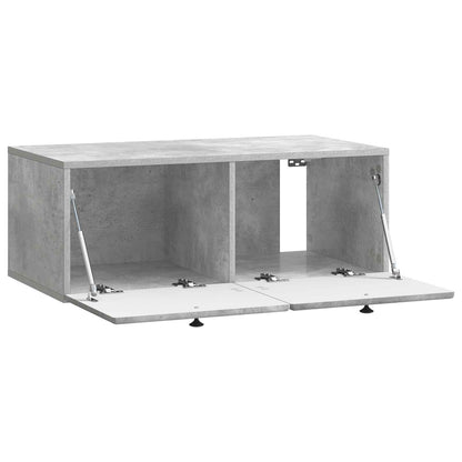 vidaXL Wall-Mounted TV Cabinet 78.5 x 41 x 30 cm Concrete Grey 5