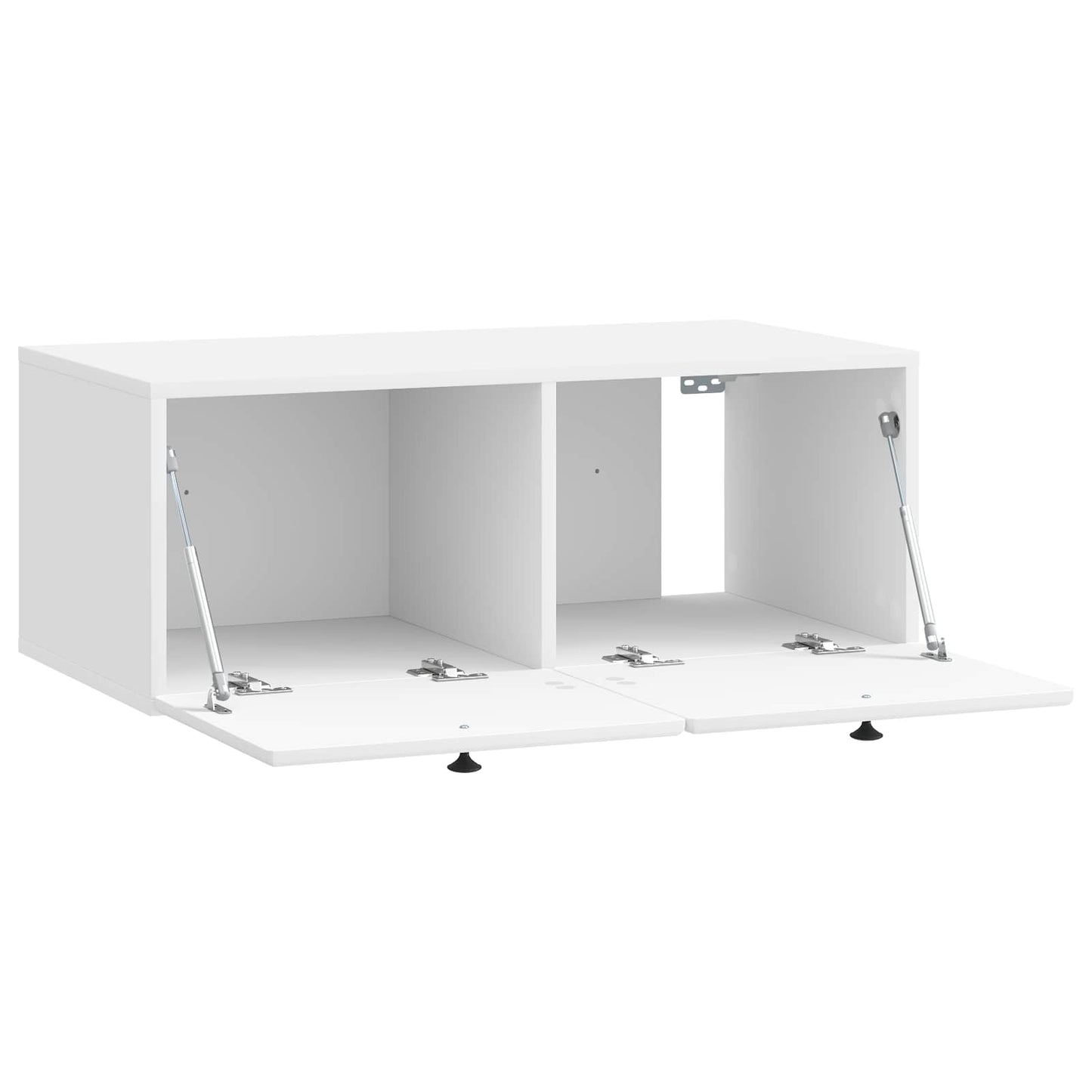 vidaXL Wall-Mounted TV Cabinet 78.5 x 41 x 30 cm High Gloss White 5