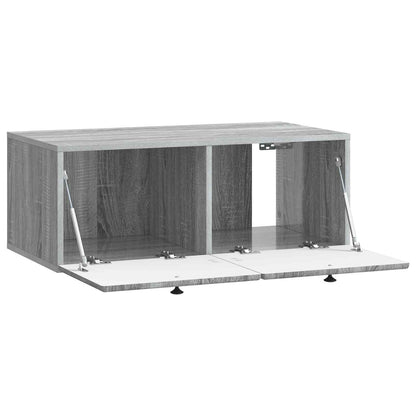 vidaXL Wall-Mounted TV Cabinet 78.5 x 41 x 30 cm Grey Sonoma 5