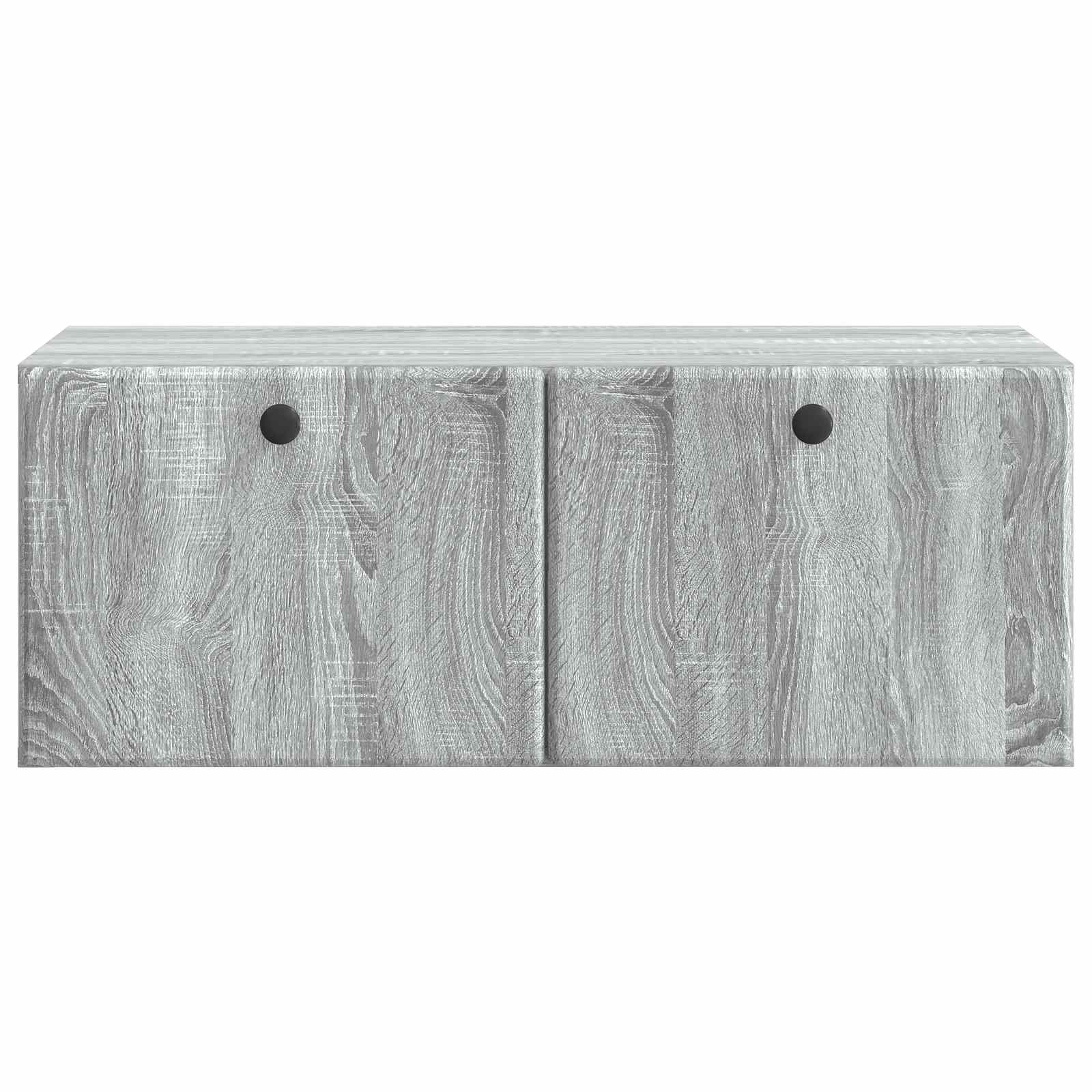 vidaXL Wall-Mounted TV Cabinet 78.5 x 41 x 30 cm Grey Sonoma 6