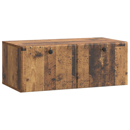 vidaXL Wall-Mounted TV Cabinet 78.5 x 41 x 30 cm Old Wood 2
