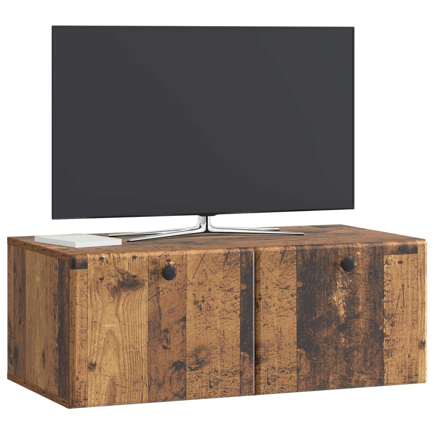 vidaXL Wall-Mounted TV Cabinet 78.5 x 41 x 30 cm Old Wood 3