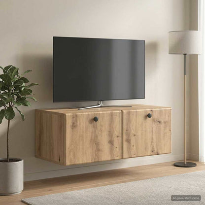 vidaXL Wall-Mounted TV Cabinet 78.5 x 41 x 30 cm Artisan Oak 1