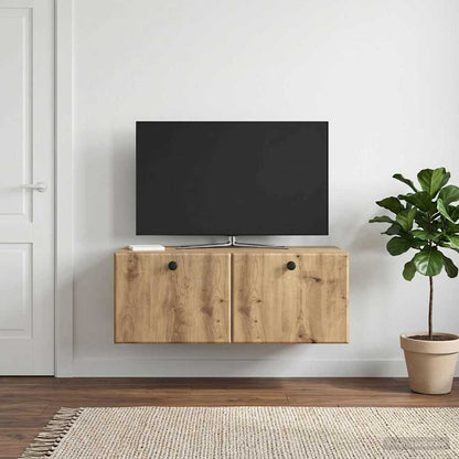 vidaXL Wall-Mounted TV Cabinet 78.5 x 41 x 30 cm Artisan Oak 4