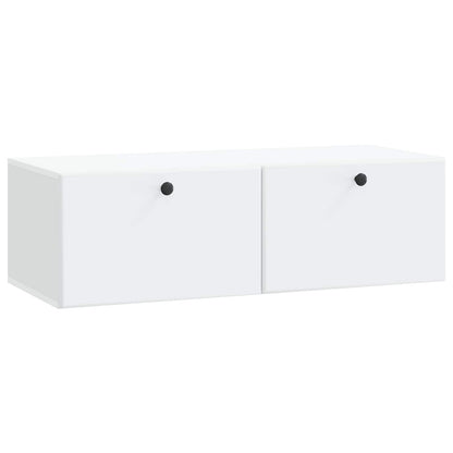 Wall-Mounted TV Cabinet 98 x 41 x 30 cm Drop 41 cm Width 98 cm White