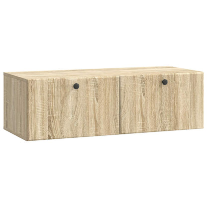 vidaXL Wall-Mounted TV Cabinet 98 x 41 x 30 cm Sonoma Oak 2