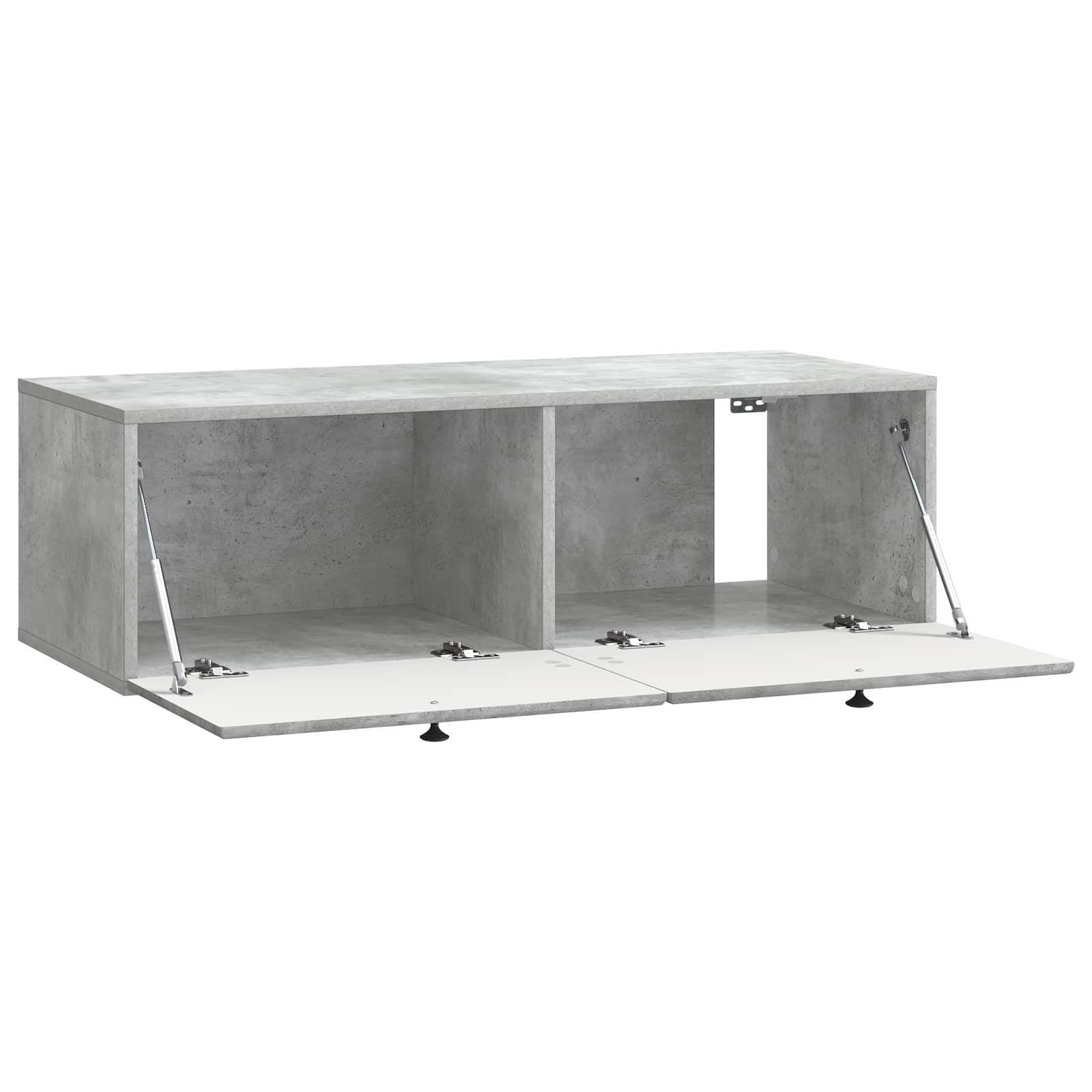 vidaXL Wall-Mounted TV Cabinet 98 x 41 x 30 cm Concrete Grey 5