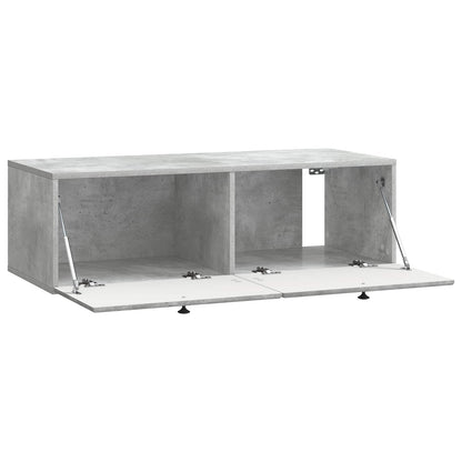 vidaXL Wall-Mounted TV Cabinet 98 x 41 x 30 cm Concrete Grey 5