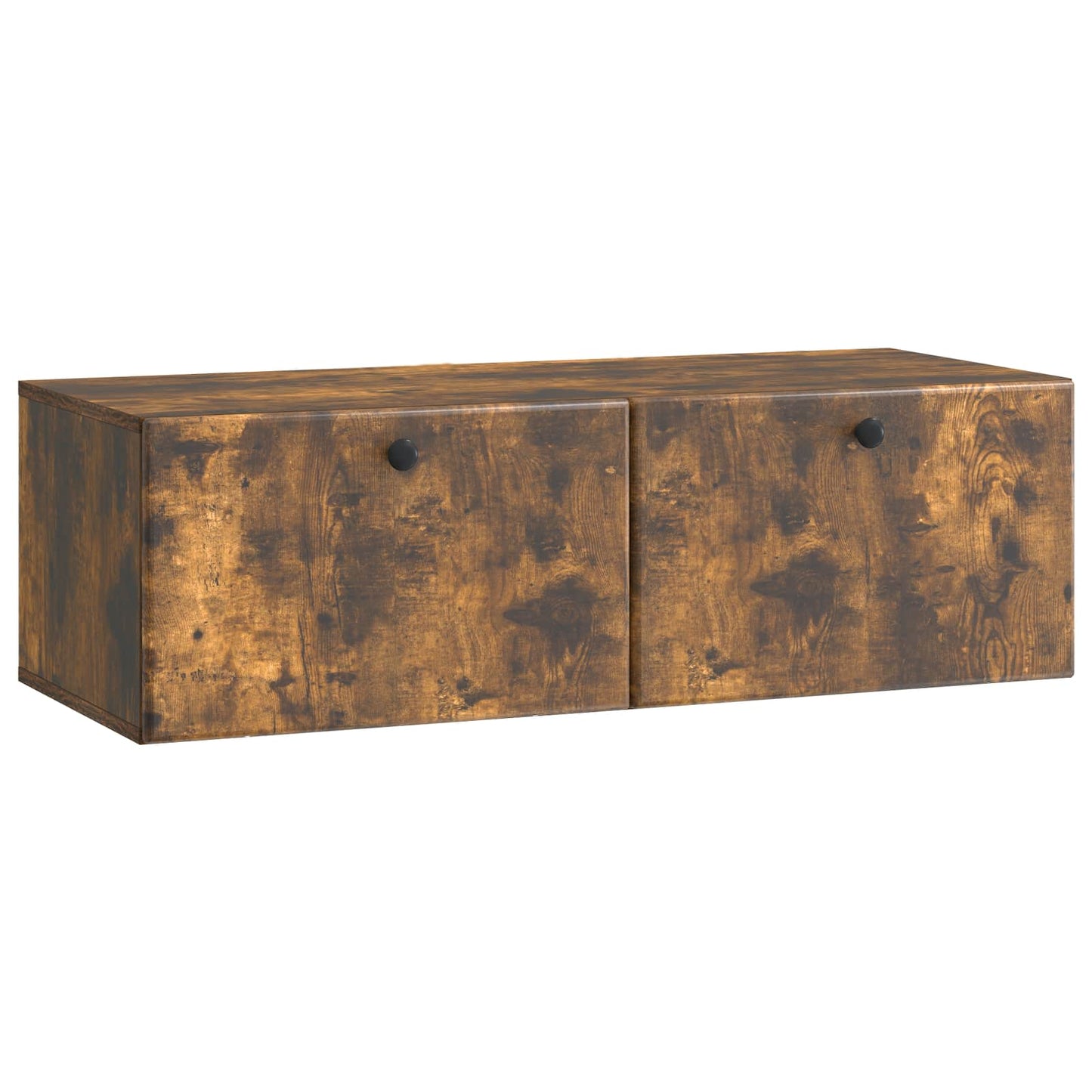 vidaXL Wall-Mounted TV Cabinet 98 x 41 x 30 cm Smoked Oak 2