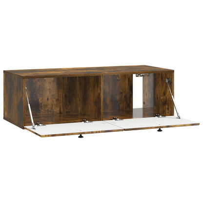 vidaXL Wall-Mounted TV Cabinet 98 x 41 x 30 cm Smoked Oak 5