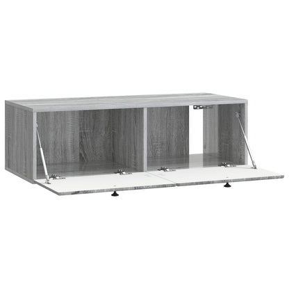 vidaXL Wall-Mounted TV Cabinet 98 x 41 x 30 cm Grey Sonoma 5