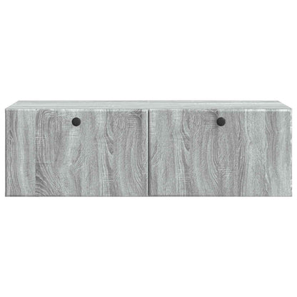 vidaXL Wall-Mounted TV Cabinet 98 x 41 x 30 cm Grey Sonoma 6