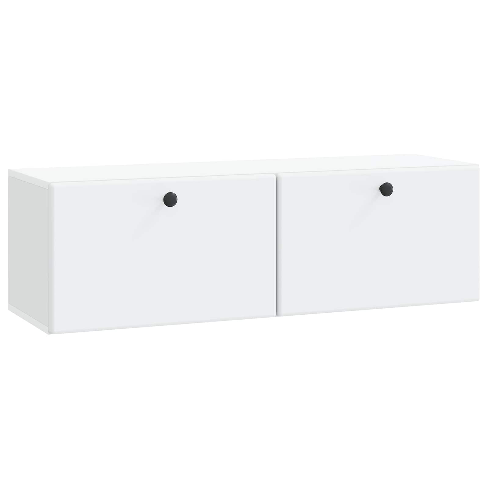 vidaXL Wall-Mounted TV Cabinet 98 x 31 x 30 cm White Engineered Wood 2