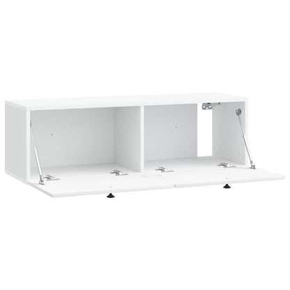 vidaXL Wall-Mounted TV Cabinet 98 x 31 x 30 cm White Engineered Wood 5