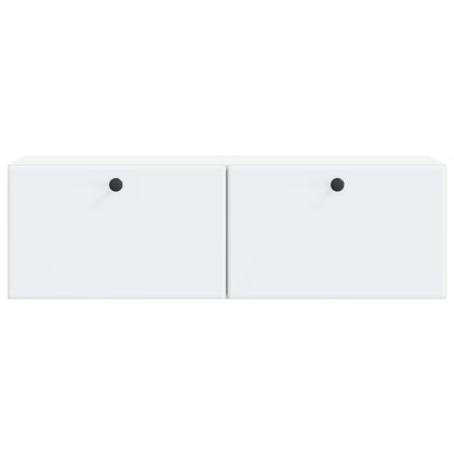 vidaXL Wall-Mounted TV Cabinet 98 x 31 x 30 cm White Engineered Wood 6