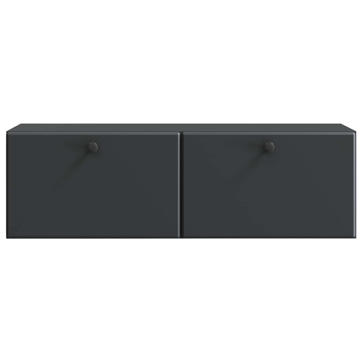 vidaXL Wall-Mounted TV Cabinet 98 x 31 x 30 cm Black Engineered Wood 6