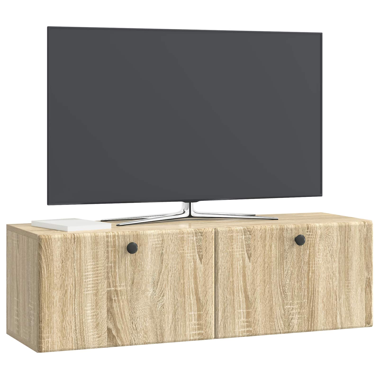 vidaXL Wall-Mounted TV Cabinet 98 x 31 x 30 cm Sonoma Oak 3