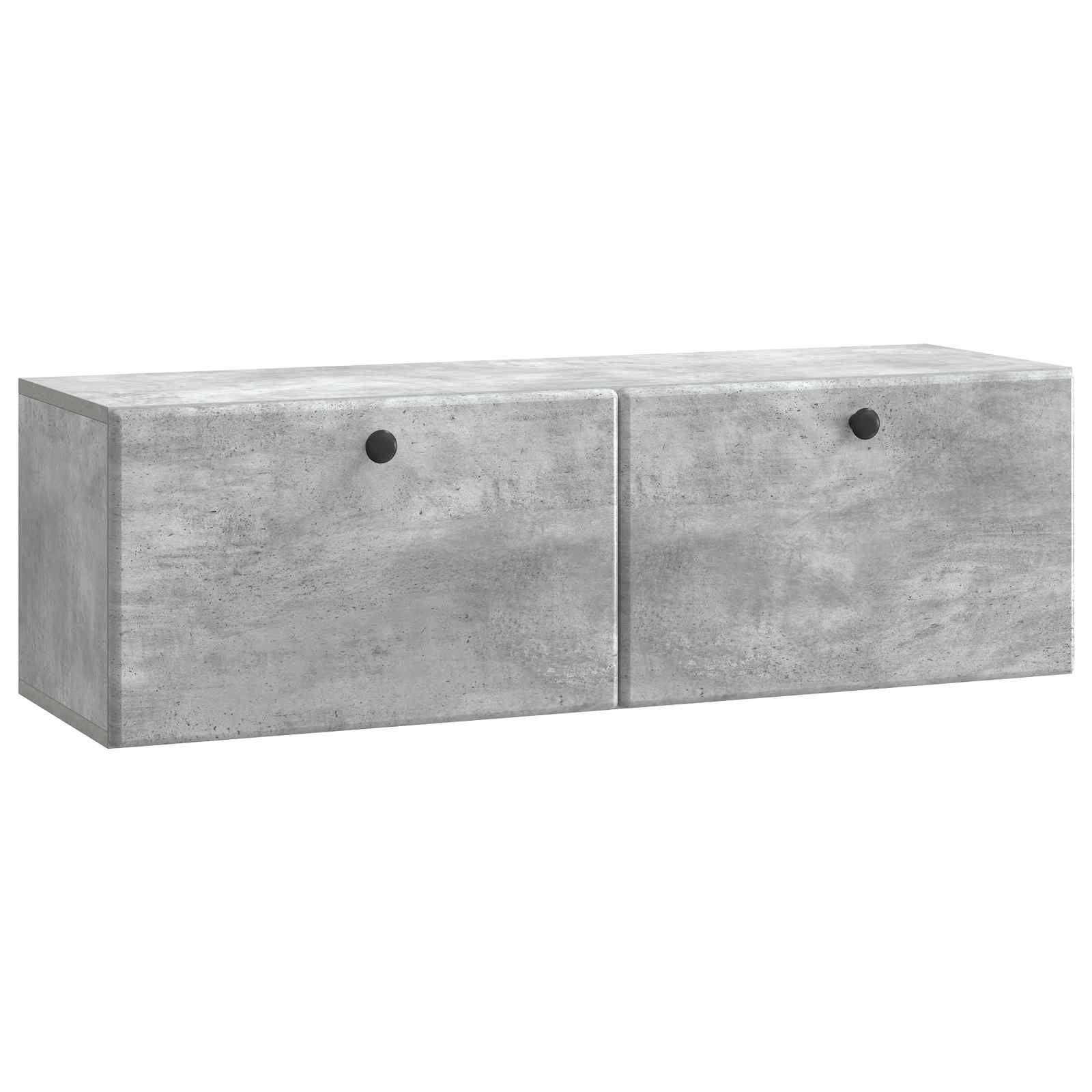 vidaXL Wall-Mounted TV Cabinet 98 x 31 x 30 cm Concrete Grey 2