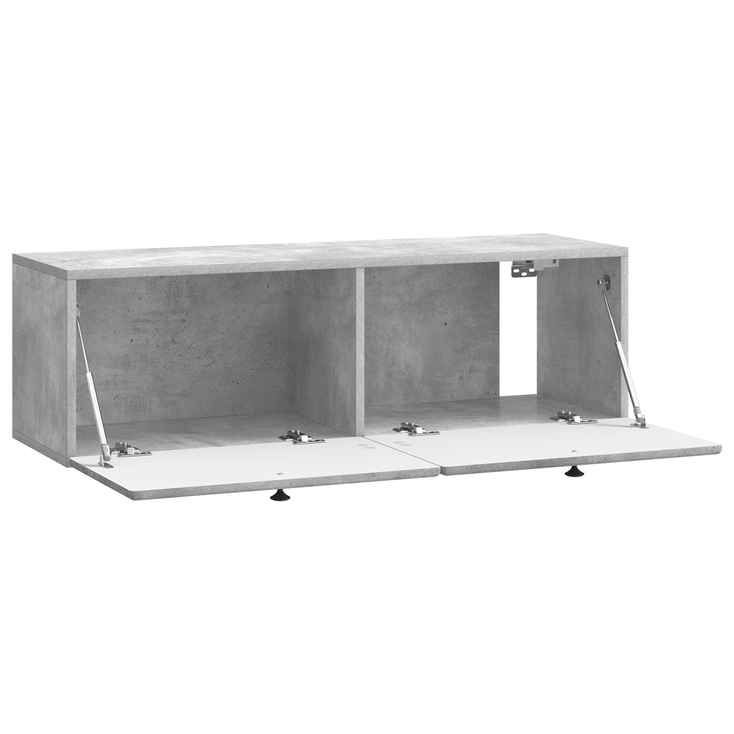 vidaXL Wall-Mounted TV Cabinet 98 x 31 x 30 cm Concrete Grey 5