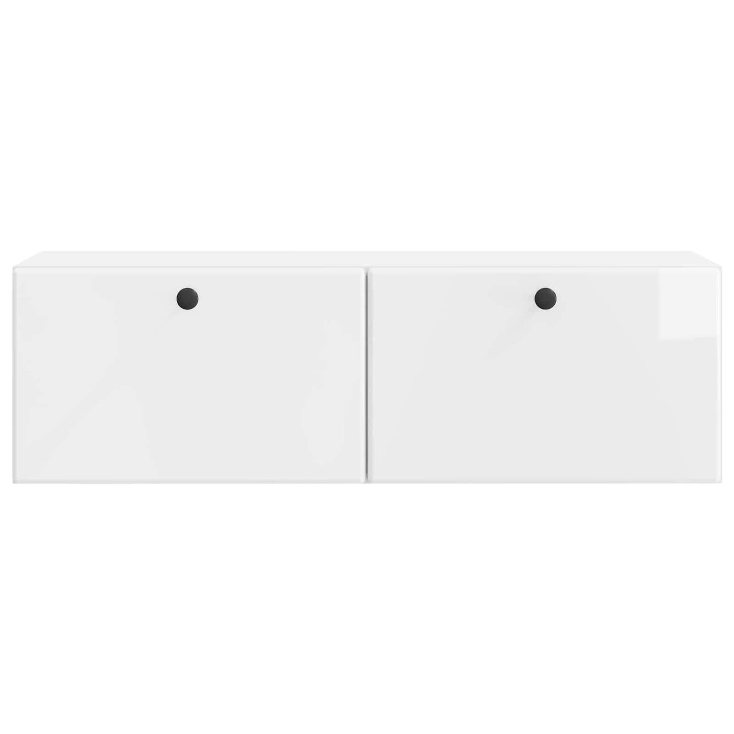 vidaXL Wall-Mounted TV Cabinet 98 x 31 x 30 cm High Gloss White 6