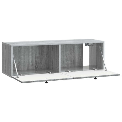 vidaXL Wall-Mounted TV Cabinet 98 x 31 x 30 cm Grey Sonoma 5