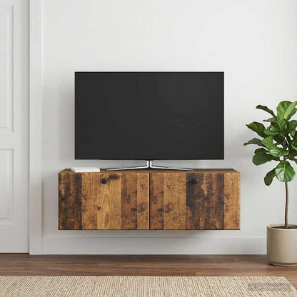 vidaXL Wall-Mounted TV Cabinet 98 x 31 x 30 cm Old Wood 1