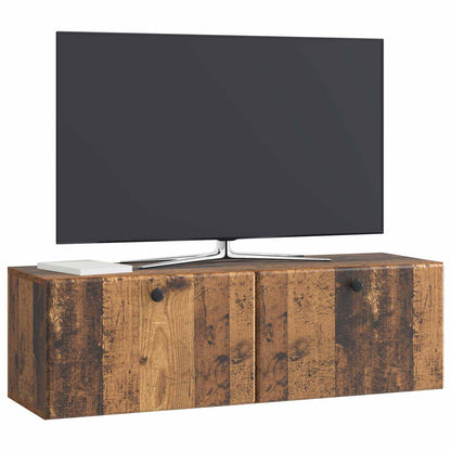 vidaXL Wall-Mounted TV Cabinet 98 x 31 x 30 cm Old Wood 3
