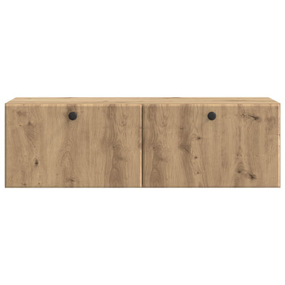 vidaXL Wall-Mounted TV Cabinet 98 x 31 x 30 cm Artisan Oak 6