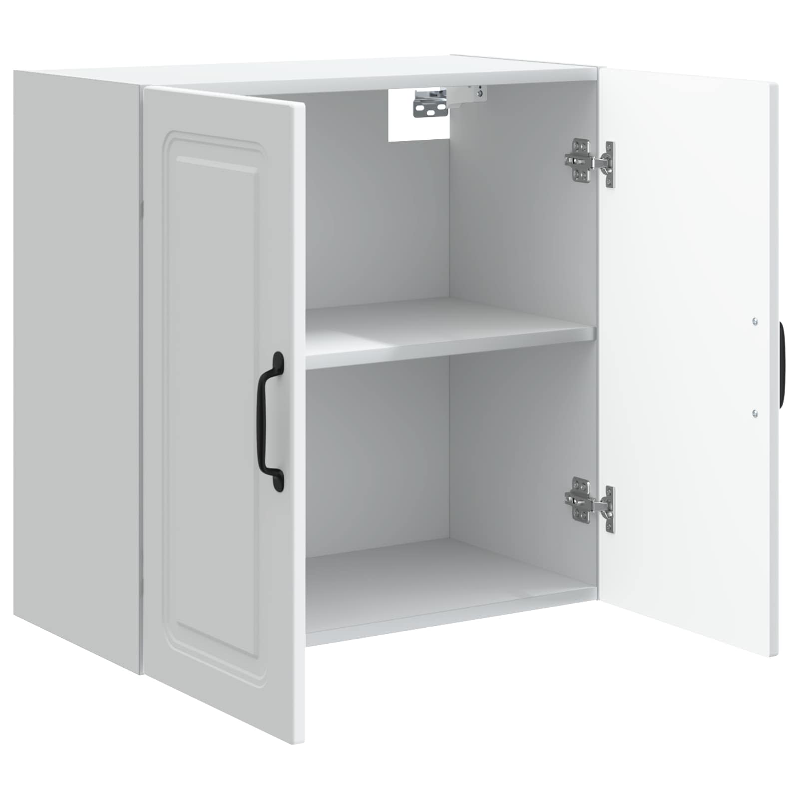 vidaXL Wall-Mounted Cabinet 59 x 31 x 60 cm Engineered Wood White 3
