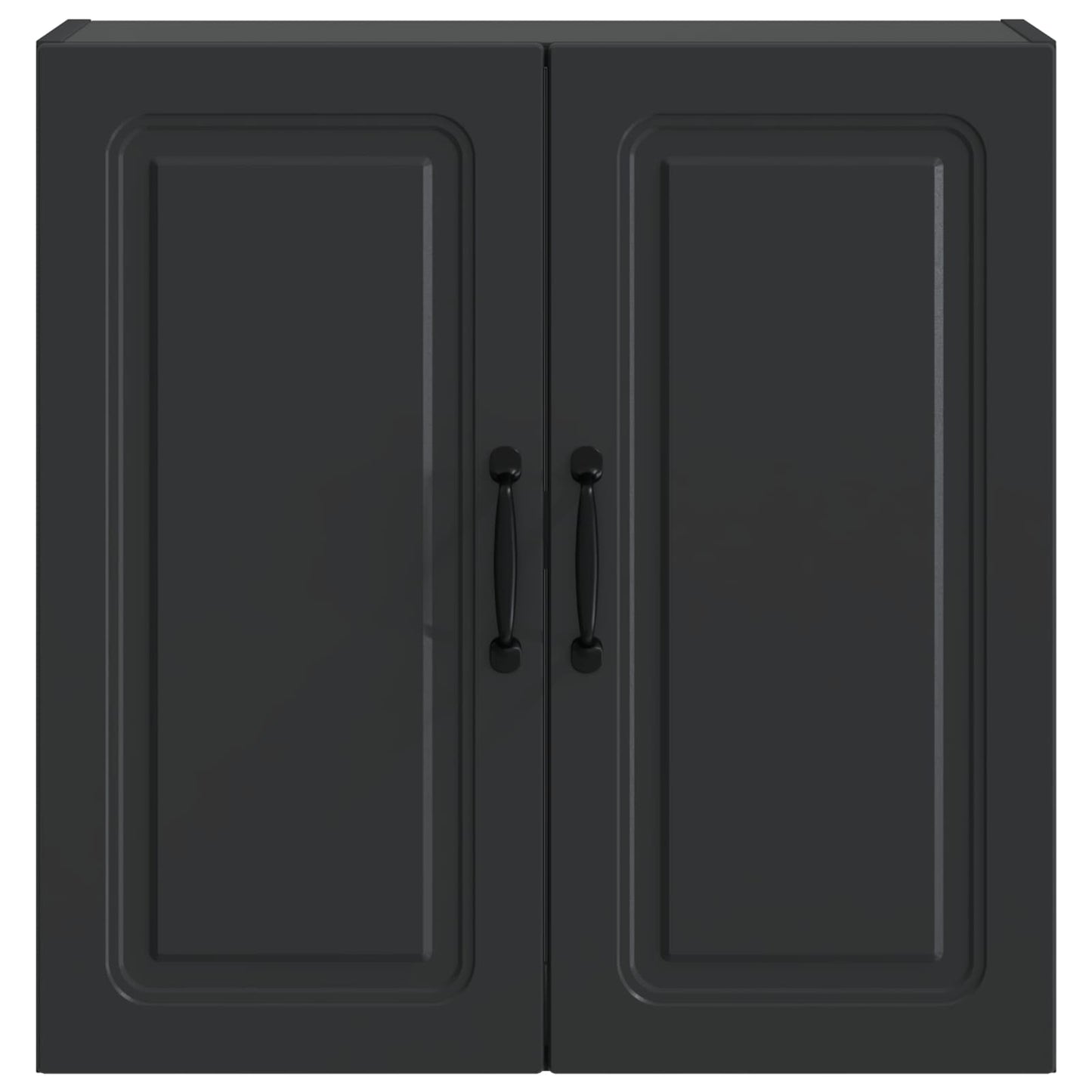 vidaXL Wall-Mounted Cabinet 59 x 31 x 60 cm Engineered Wood Black 4