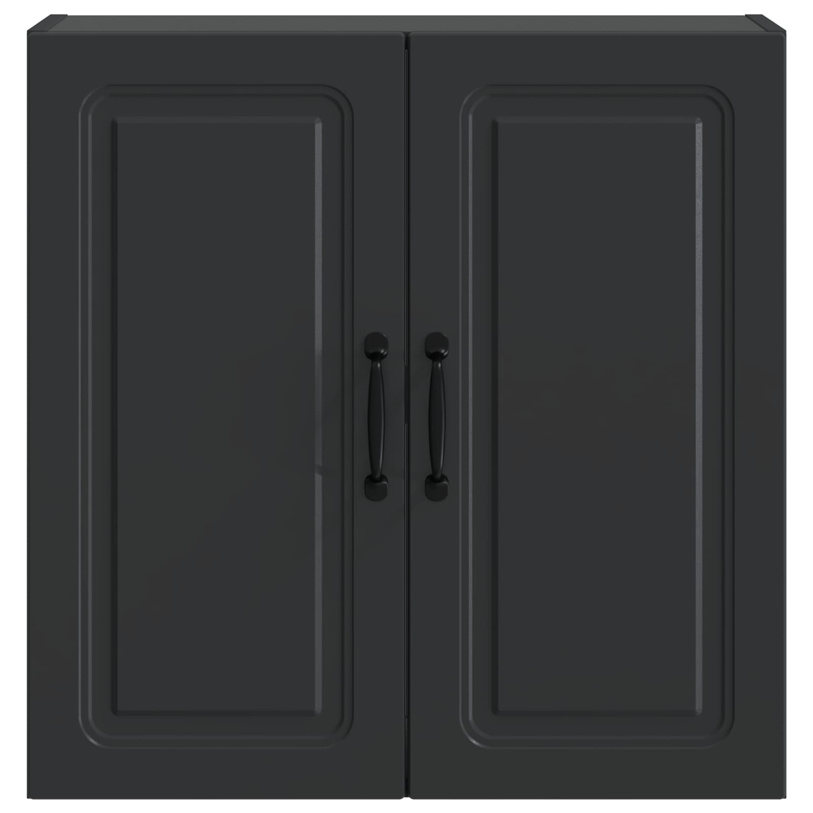 vidaXL Wall-Mounted Cabinet 59 x 31 x 60 cm Engineered Wood Black 4