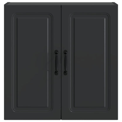 vidaXL Wall-Mounted Cabinet 59 x 31 x 60 cm Engineered Wood Black 4