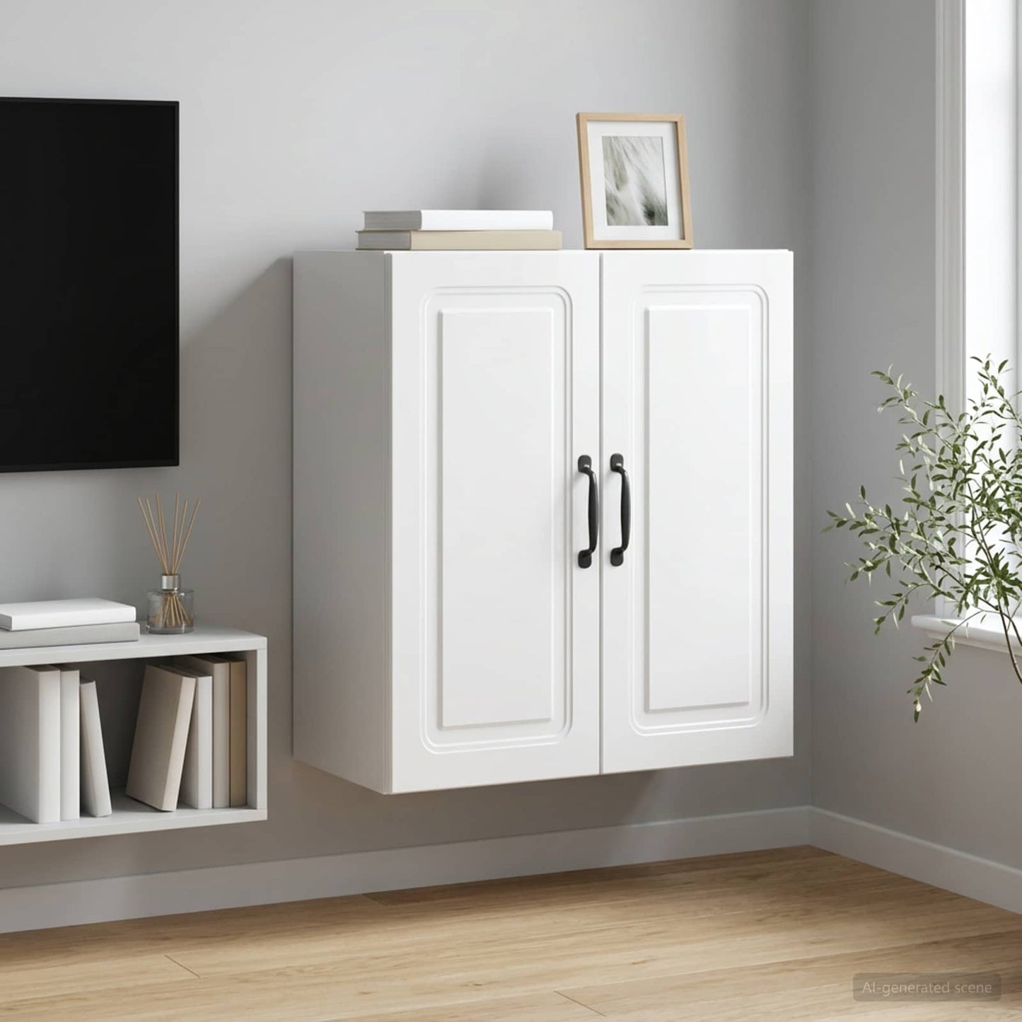 vidaXL Wall-Mounted Cabinet 59 x 31 x 60 cm Engineered Wood 1