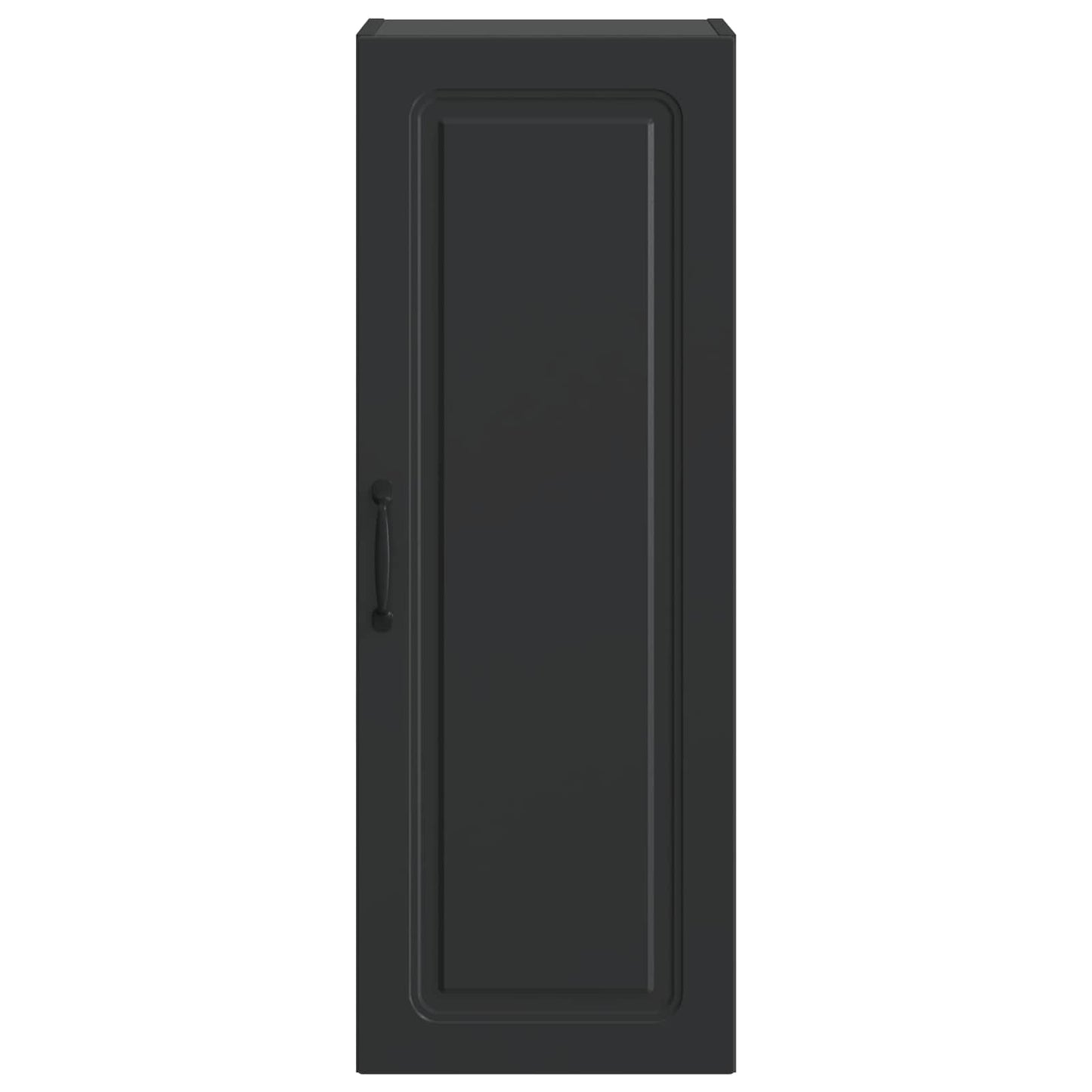 vidaXL Wall-Mounted Cabinet 33 x 34.5 x 90 cm Engineered Wood Black 4