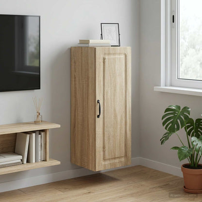 vidaXL Wall-Mounted Cabinet 33 x 34.5 x 90 cm Engineered Wood 1