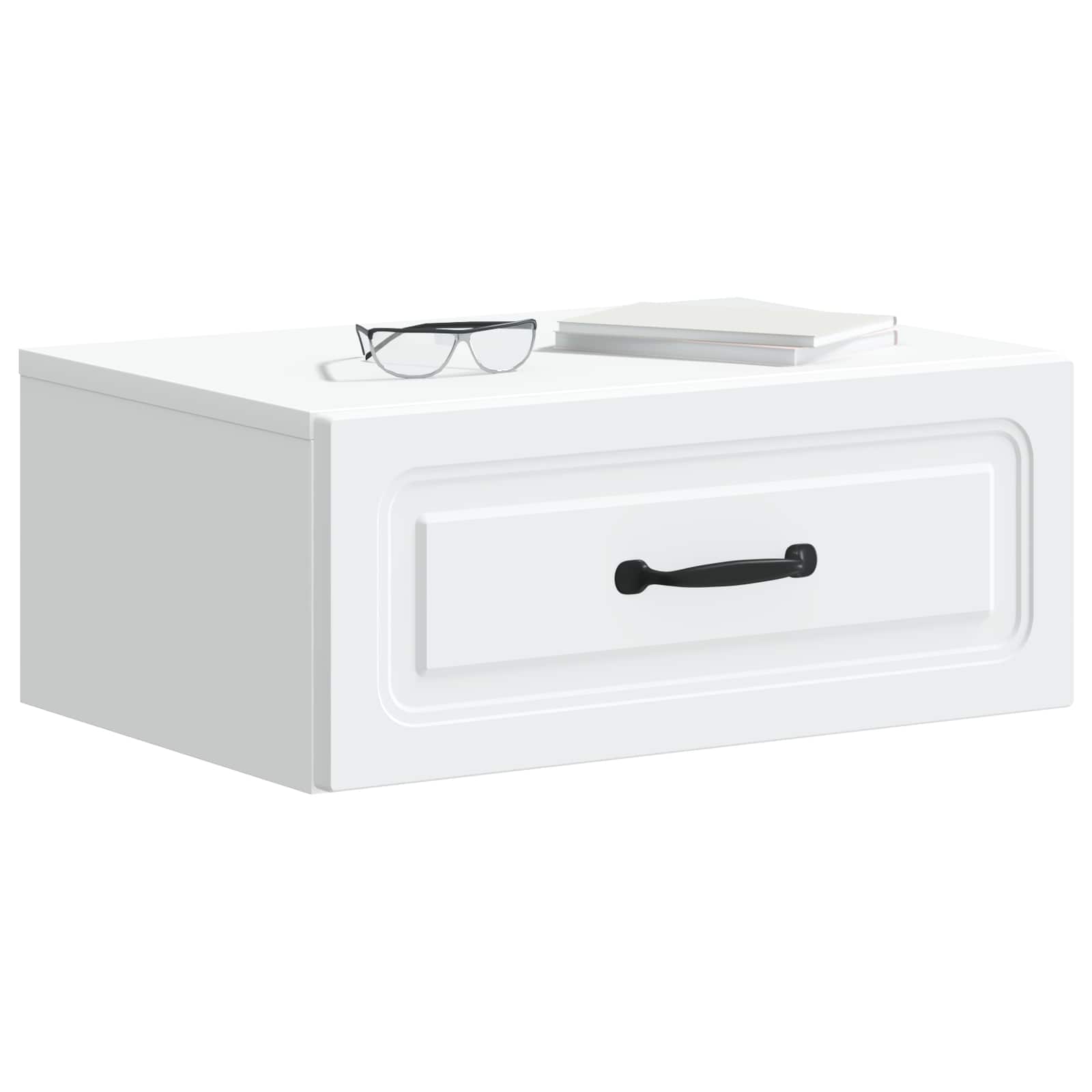 vidaXL Wall-Mounted Bedside Cabinet 2 pcs White 49 x 34.5 x 20 cm 3