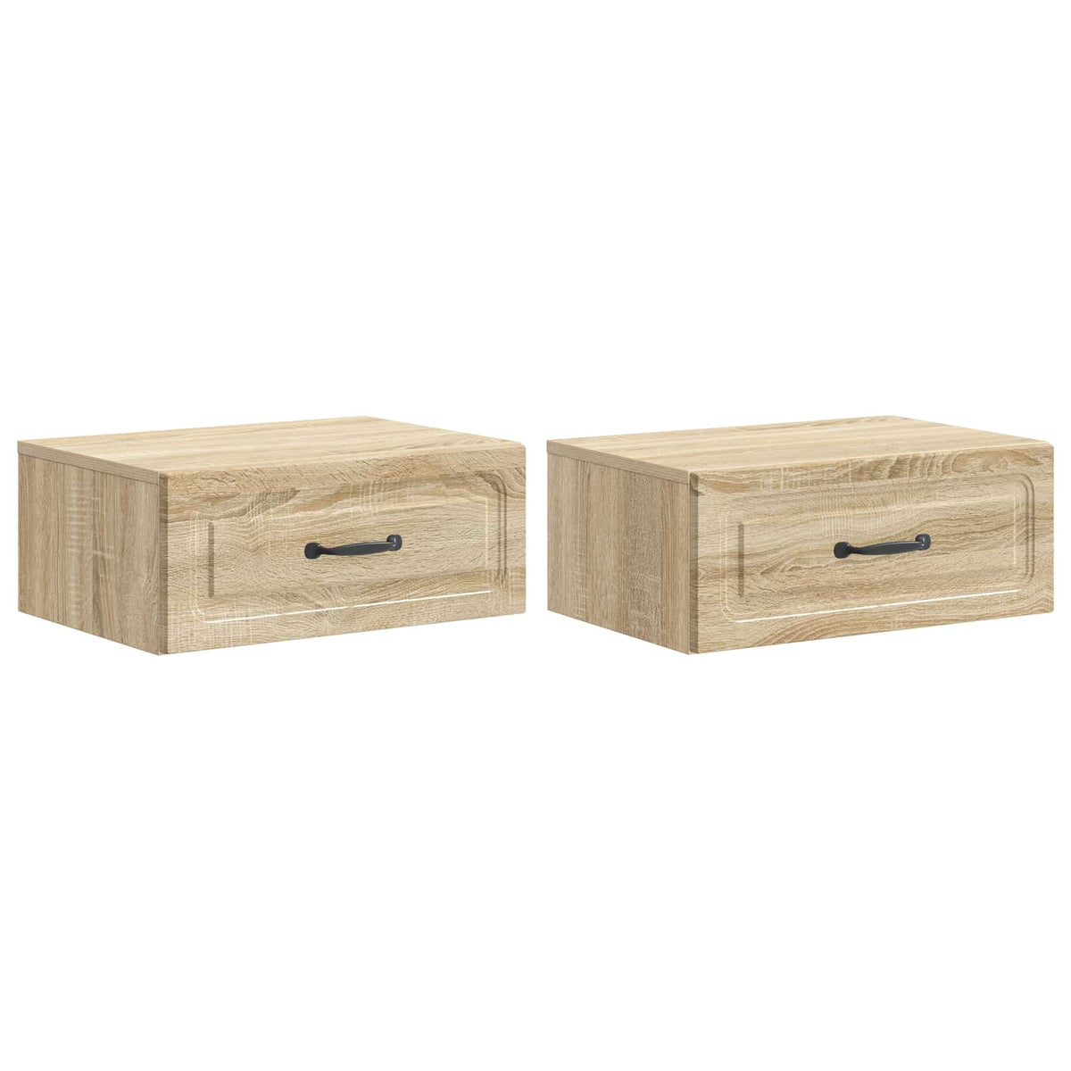 Wall-Mounted Bedside Cabinet 49 x 34.5 x 20 cm Sonoma oak