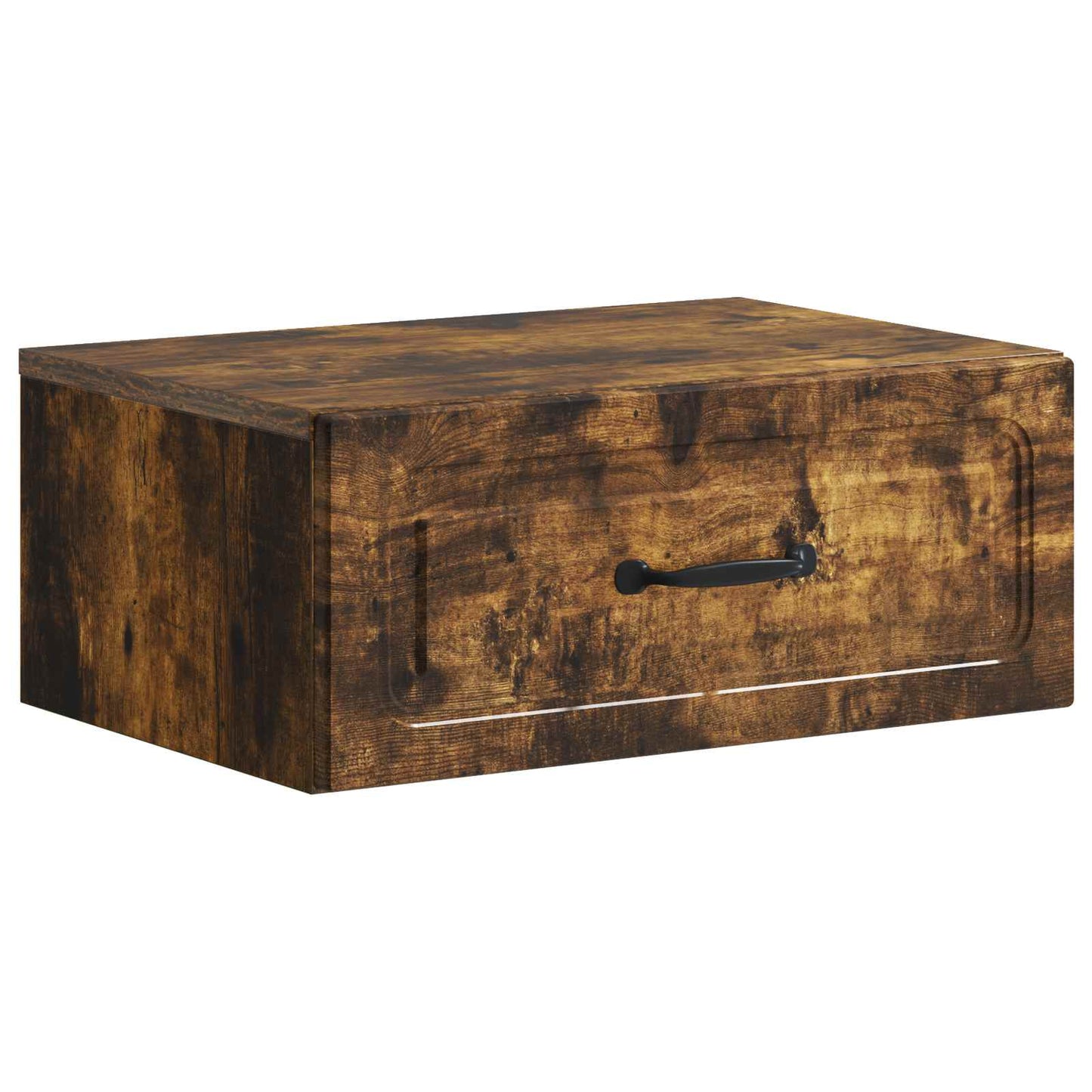 vidaXL Wall-Mounted Bedside Cabinet 2 pcs Smoked Oak 49 x 34.5 x 20 cm 5