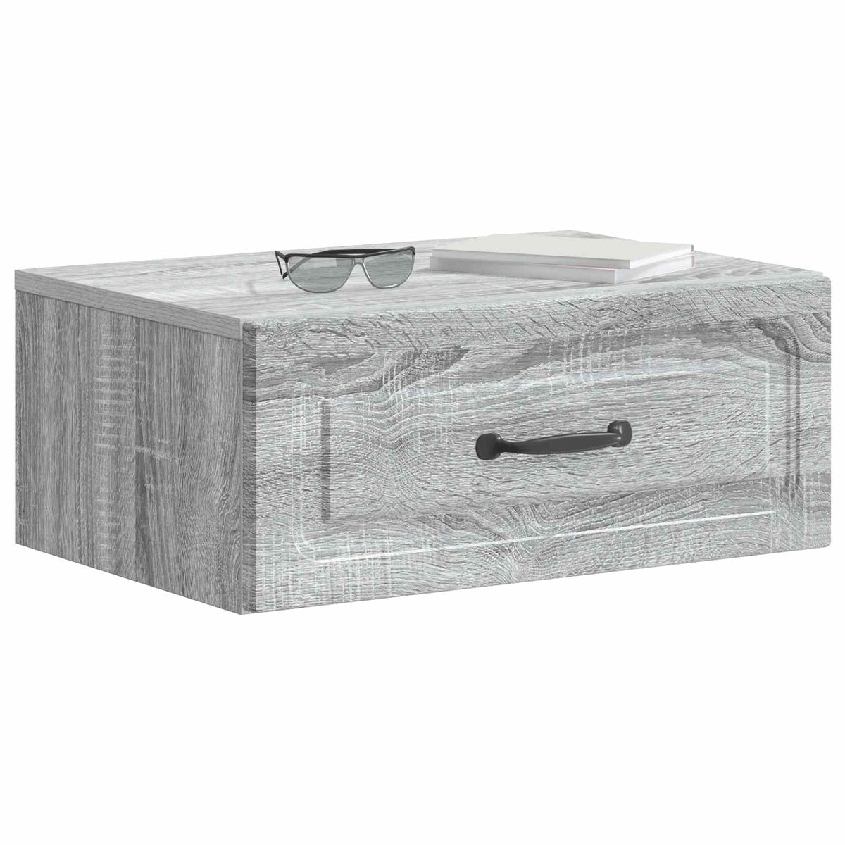 Wall-Mounted Bedside Cabinet 49 x 34.5 x 20 cm Grey sonoma