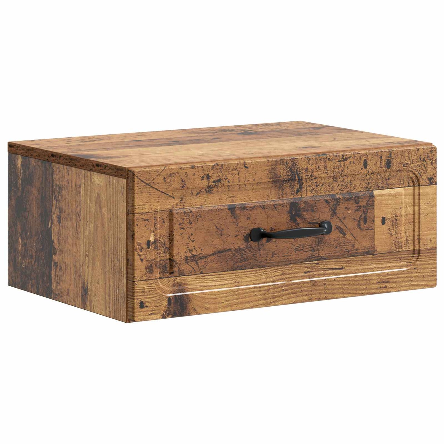 vidaXL Wall-Mounted Bedside Cabinet 2 pcs Old Wood 49 x 34.5 x 20 cm 5