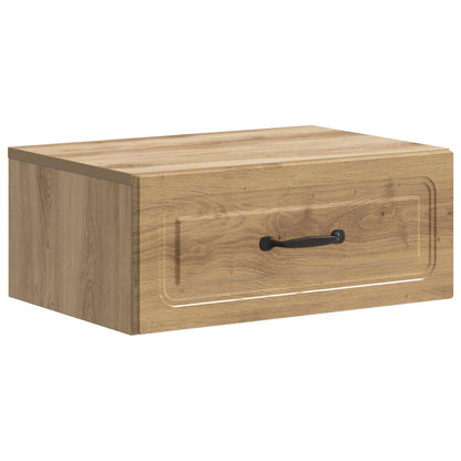 vidaXL Wall-Mounted Bedside Cabinet 2 pcs Artisan Oak 5