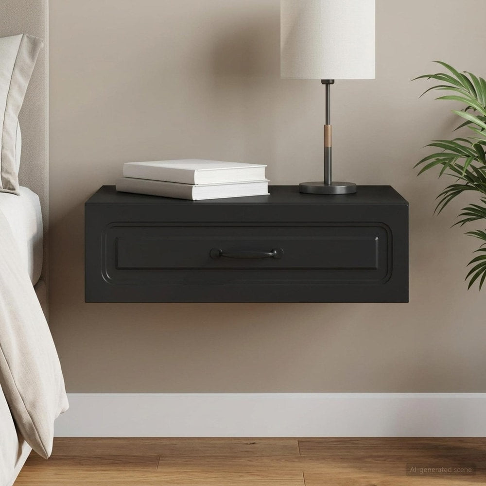 vidaXL Wall-Mounted Side Table 59 x 34.5 x 17 cm Engineered Wood