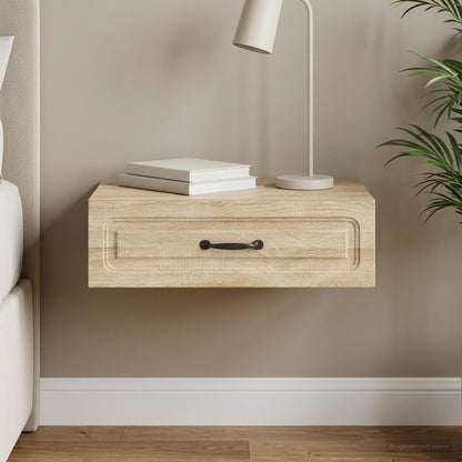 vidaXL Wall-Mounted Side Table 59 x 34.5 x 17 cm Engineered Wood