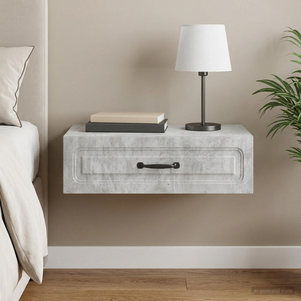 vidaXL Wall-Mounted Side Table 59 x 34.5 x 17 cm Engineered Wood