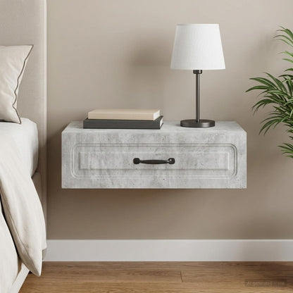 vidaXL Wall-Mounted Side Table 59 x 34.5 x 17 cm Engineered Wood