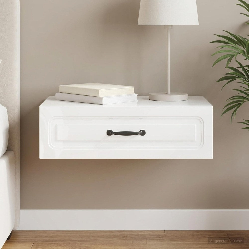 vidaXL Wall-Mounted Side Table 59 x 34.5 x 17 cm Engineered Wood