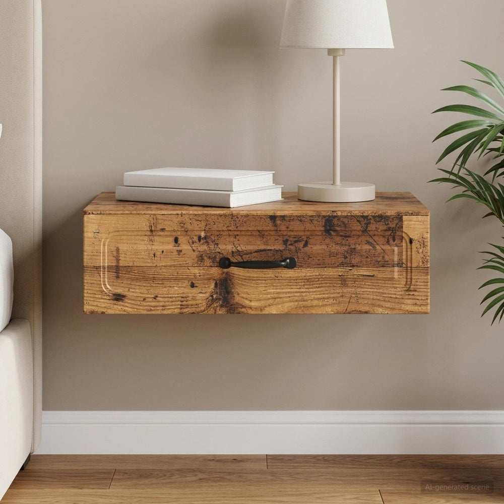 vidaXL Wall-Mounted Side Table 59 x 34.5 x 17 cm Engineered Wood