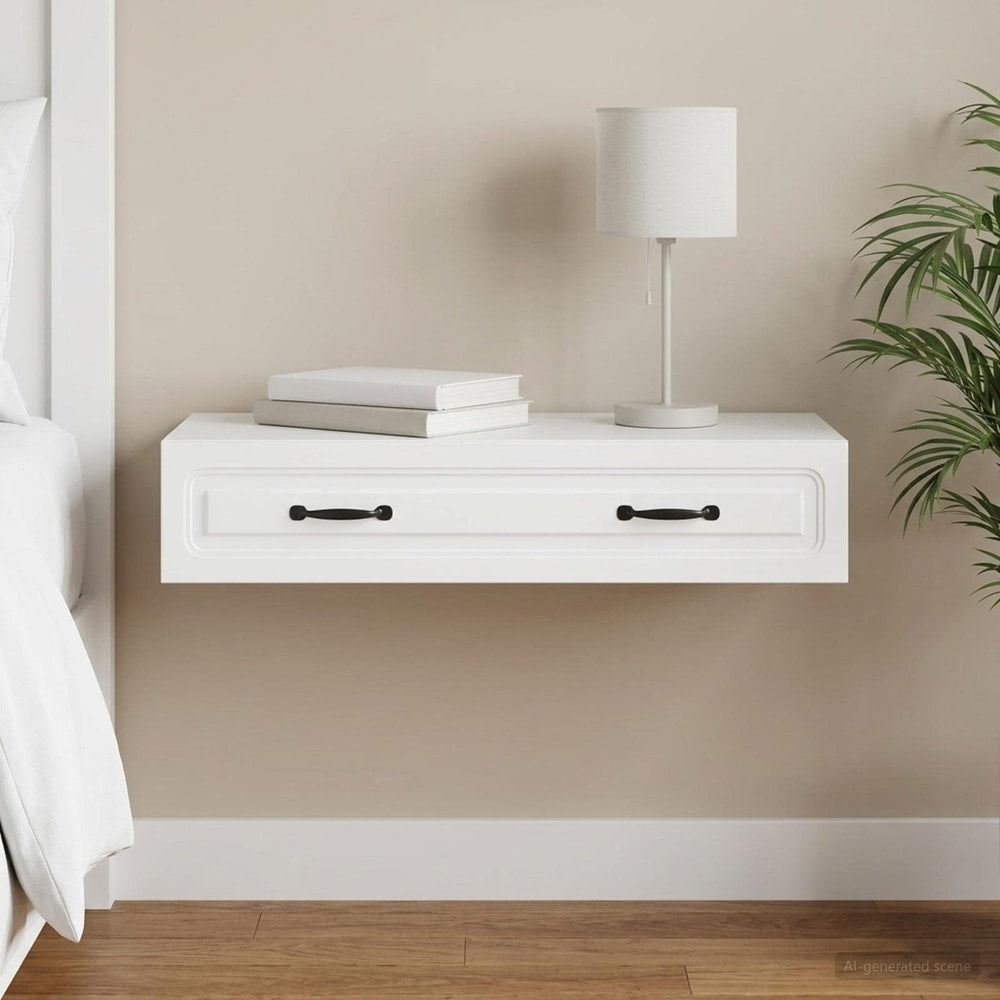 vidaXL Wall-Mounted Side Table 59 x 34.5 x 17 cm Engineered Wood