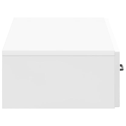 vidaXL Wall-Mounted Side Table High Gloss White 87.5 x 34.5 x 17 cm 6