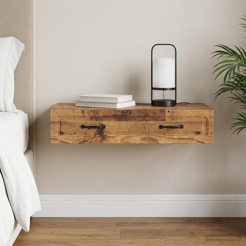 vidaXL Wall-Mounted Side Table 59 x 34.5 x 17 cm Engineered Wood